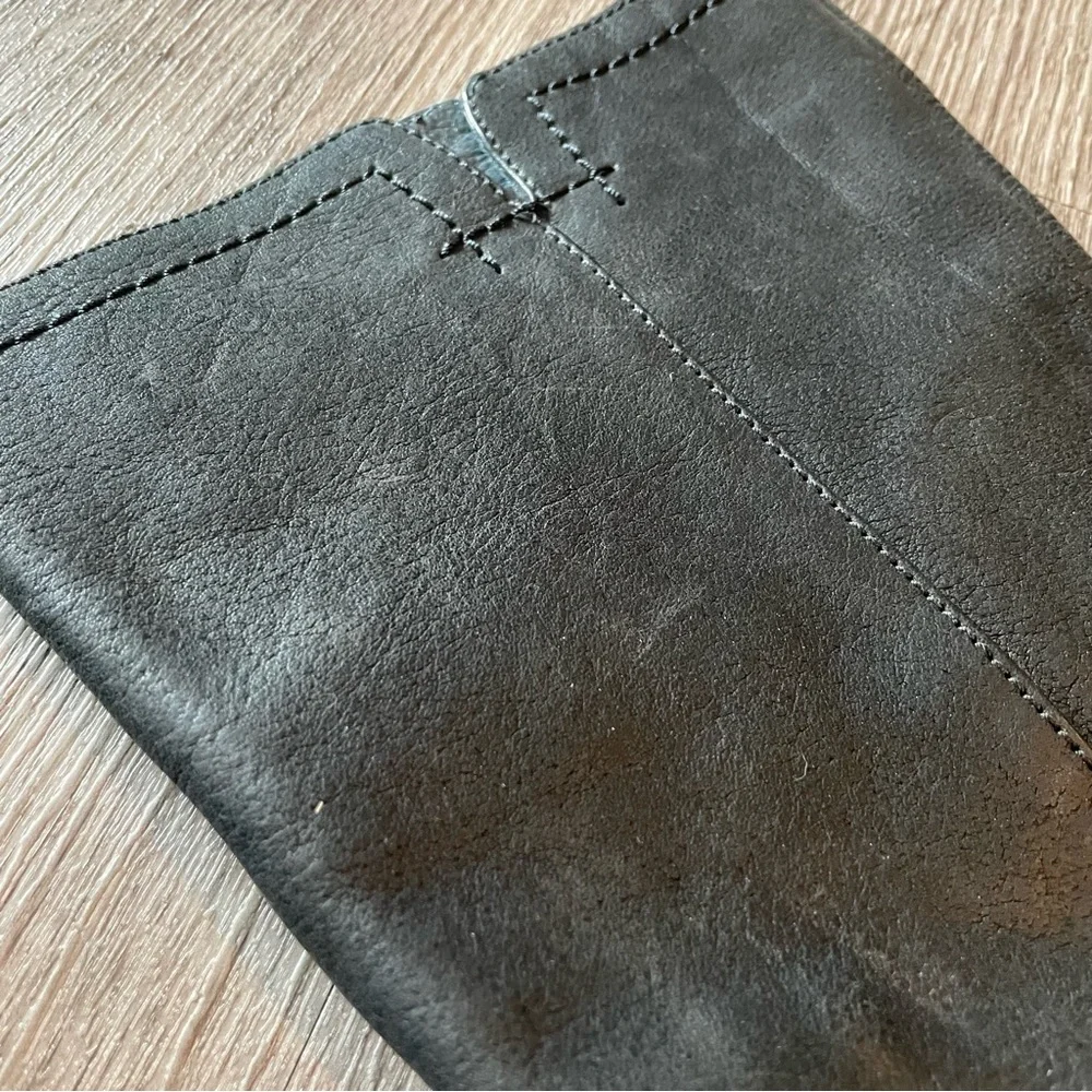 UGG Black Leather Over-the-Knee Riding Boots
